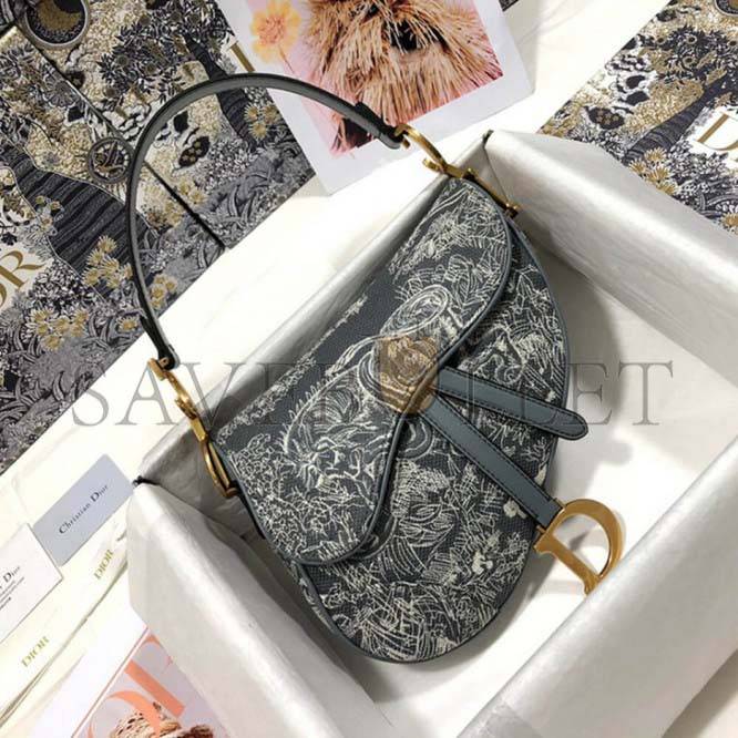 DIOR SADDLE BAG M0446CTFO_M932 (25.5cm*20cm*6.5cm)